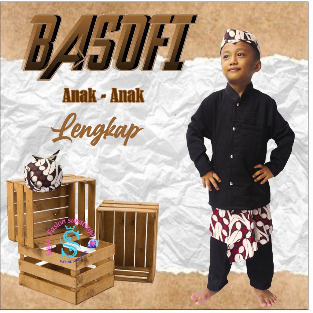 BAJU ADAT ANAK-ANAK  JAWA BASOFI KUALITAS PREMIUM HIGH QUALITY BEST SELLER