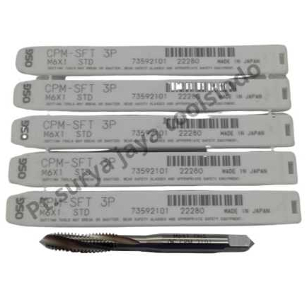 Tap Mesin OSG Asli M6 x 1 SP M6x1 Spiral Original Japan