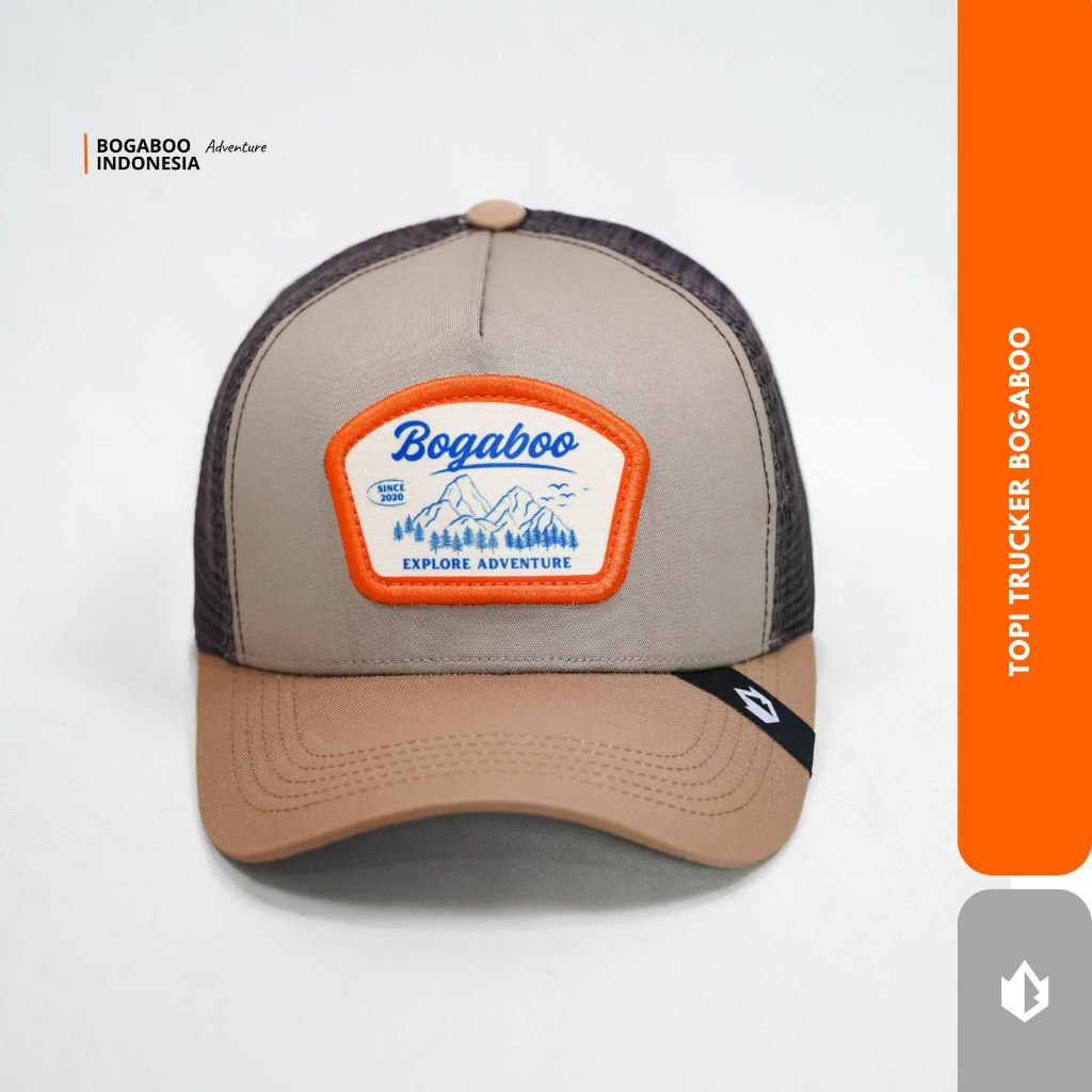 Topi BOGABOO Trucker Hat - TOPI Baseball Trucker - Topi Pria Wanita Original BOGABOO - TOPI jaring -