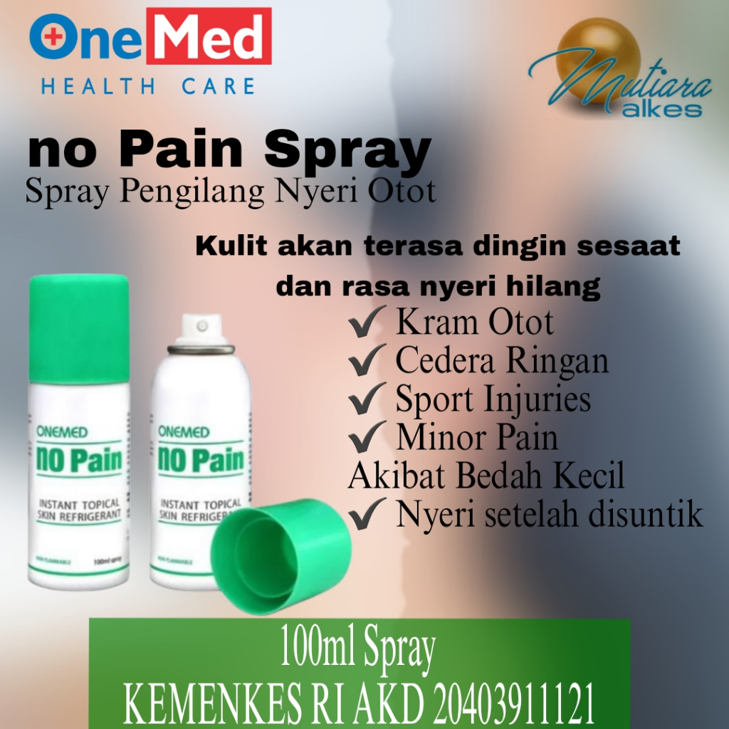 MUTIARA ALKES - Onemed No Pain Spray - Anestesi Lokal Efek Dingin