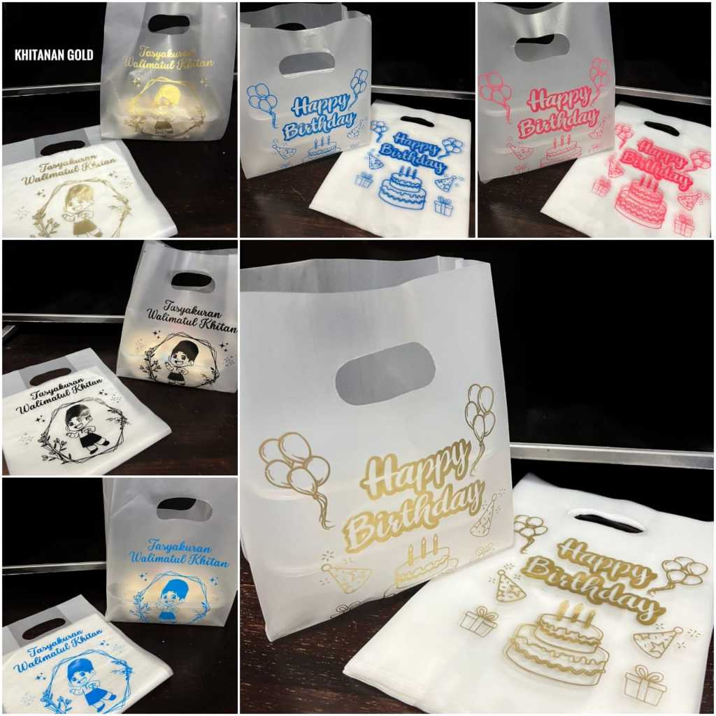 (ECER) Plastik Khitanan/Plastik Ulang Tahun/plastik hajatan/plastik souvenir/plastik dus nasi/plasti