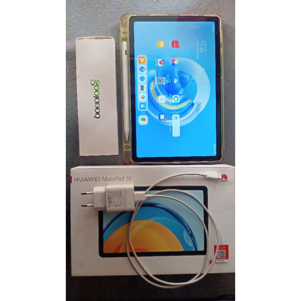 Gratis Pena+Tempered glass+ Casing | HUAWEI MATEPAD SE 10.4 4GB/64 GB Second | Full set | Murah
