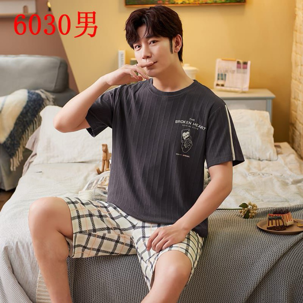 Vivifashionsby PIYAMA PRIA KEKINIAN One Set Piyama Laki Laki Ready Size Jumbo