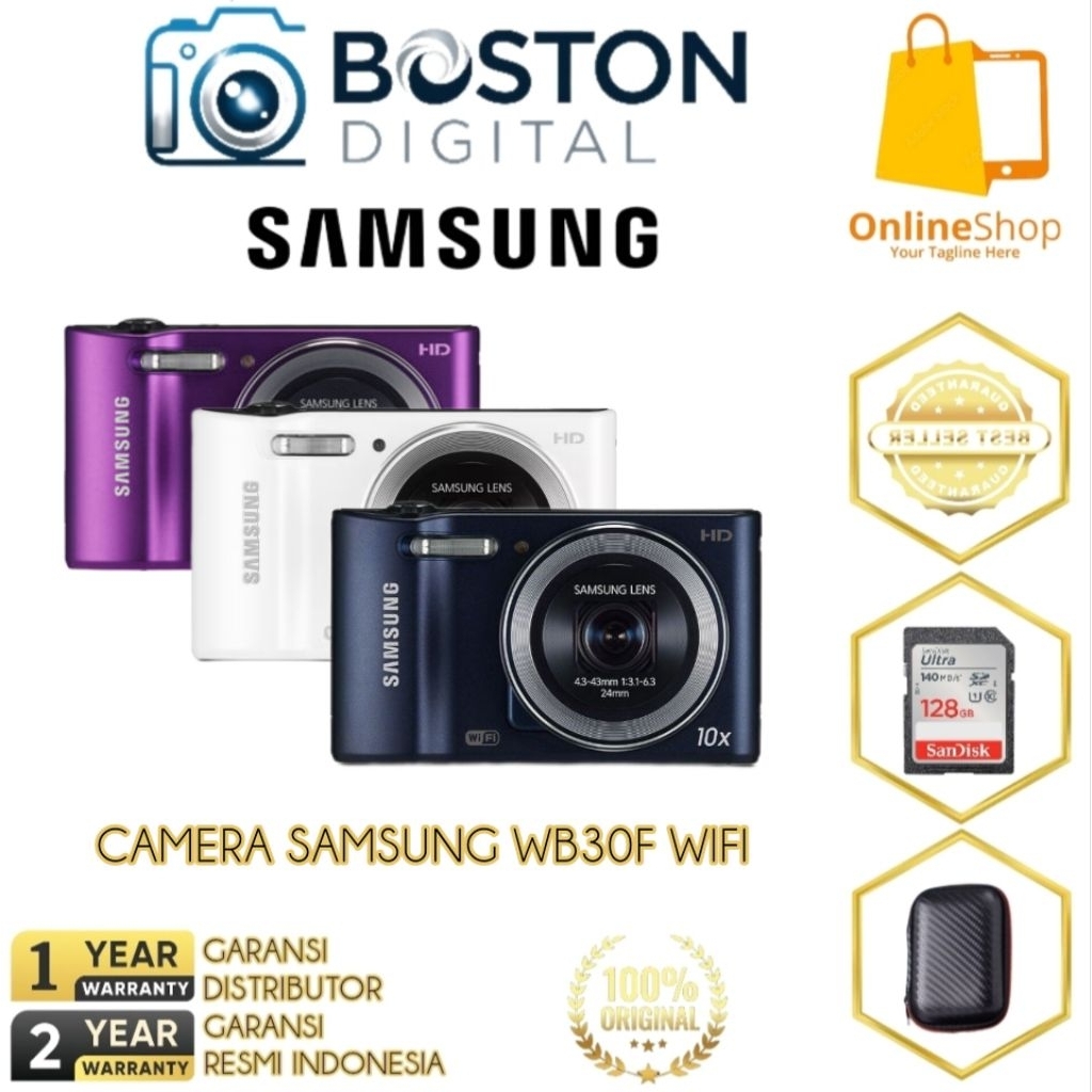 CAMERA SAMSUNG WB30F WIFI / CAMERA DIGITAL SAMSUNG WB30F