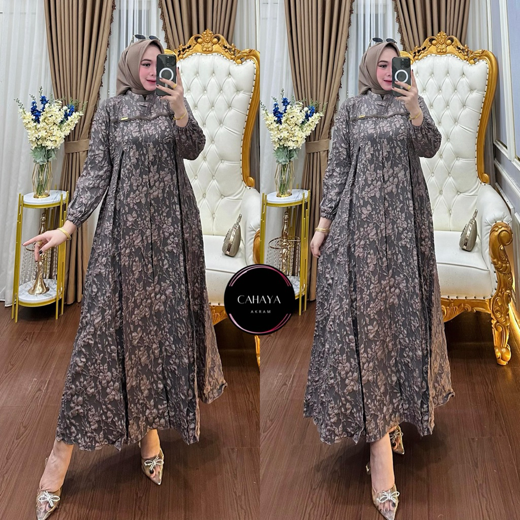 Hanisha series Gamis Mewah dan elagan model kekinian cocok di pakai semua acara dan kondangan