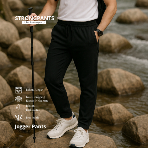 STRONG PANTS Celana gunung Pria Outdoor celana Jogger trekking Pants bahan bagus berkualitas Tebal