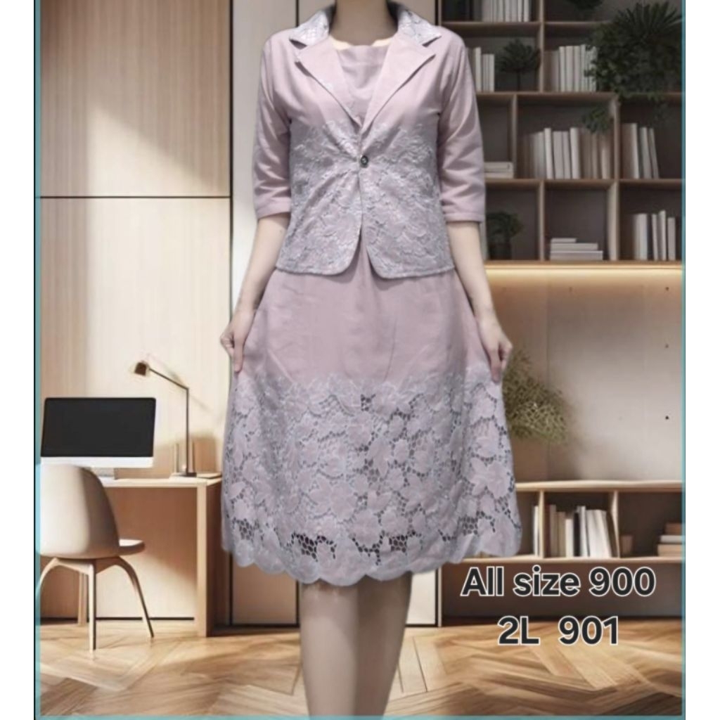 Dress katun bolong premium