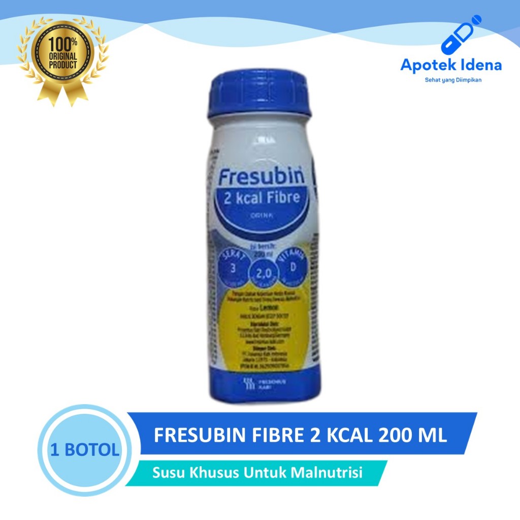 FRESUBIN FIBRE 2 KCAL Fibre Drink 200 ml Susu Tinggi Kalori,Susu Manula