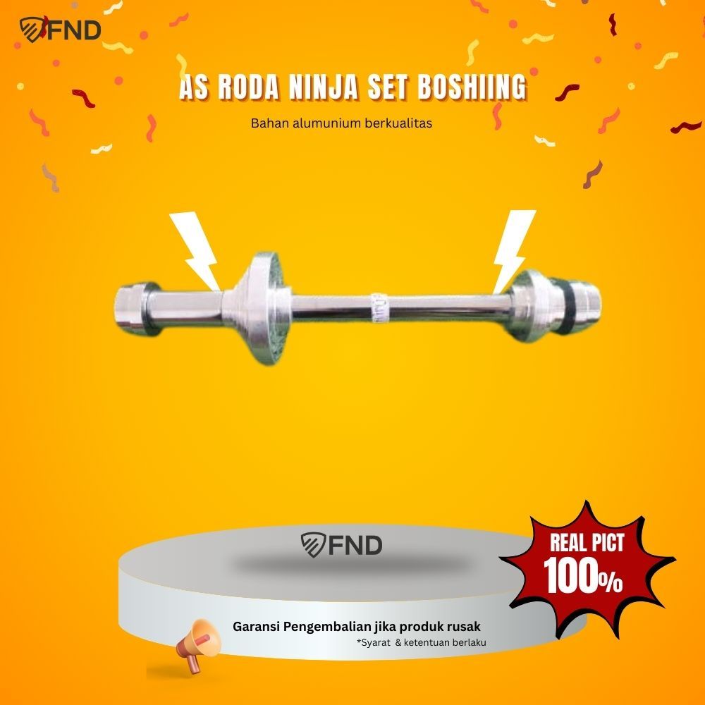 As Roda Depan Ninja R RR SS SET Bosh Tromol Depan NINJA Stainless As 15