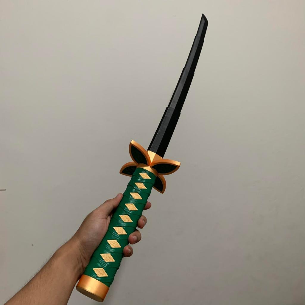 Pedang Mainan Retractable Demon Slayer Nichirin Shinobu Kocho Cosplay Anime