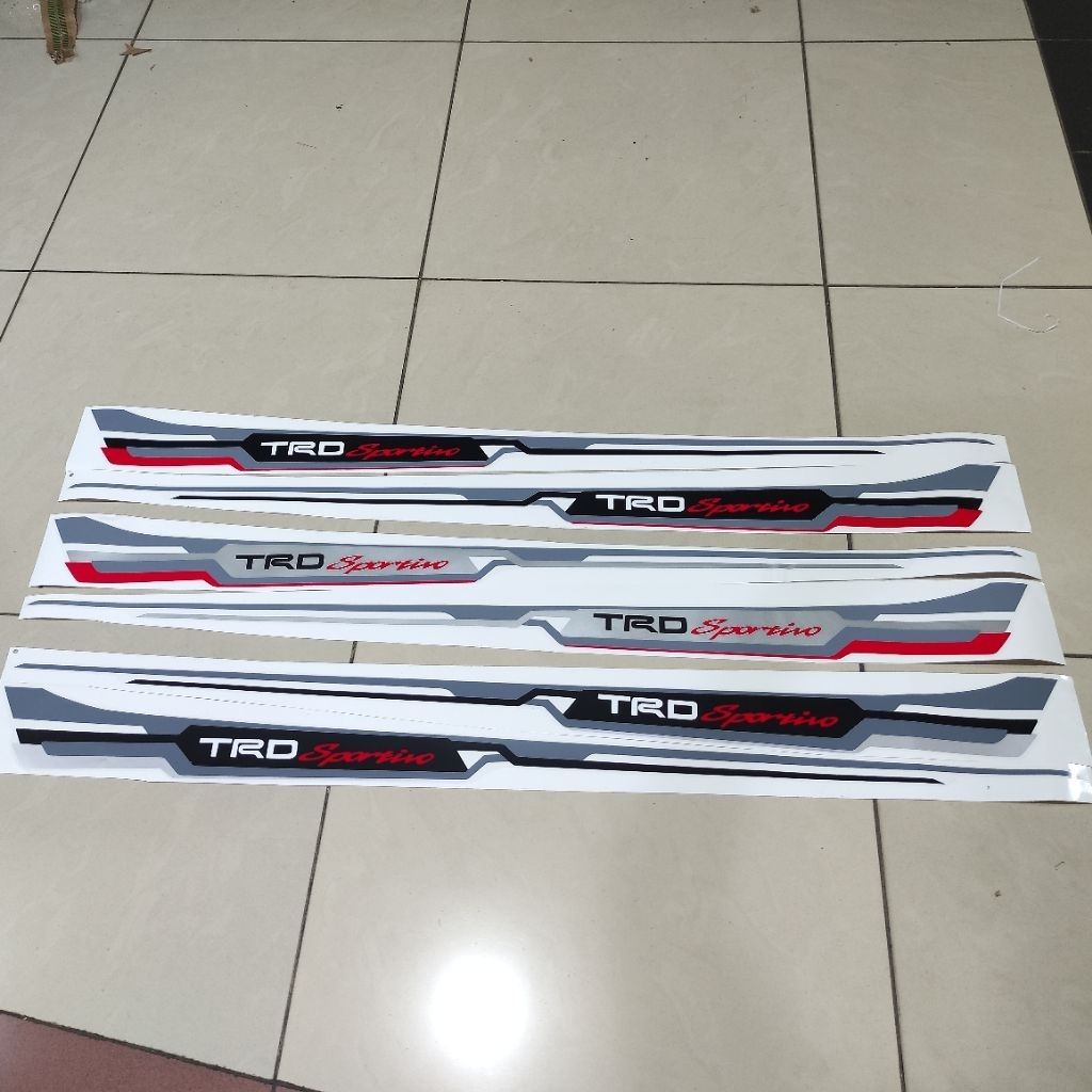 Stiker sticker body samping mobil trd sportivo toyota yaris stiker cutting variasi mobil