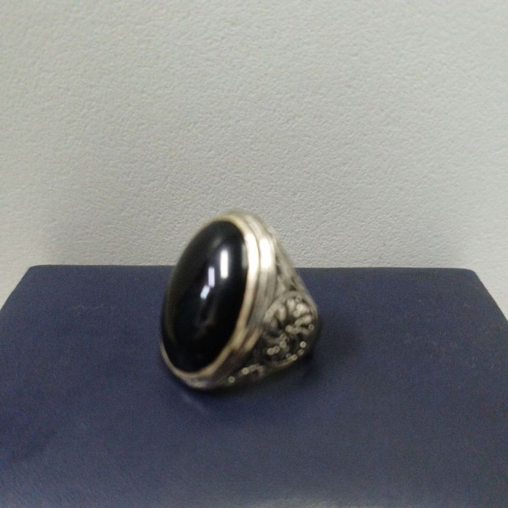 Batu akik Yaman Wulung hitam pekat