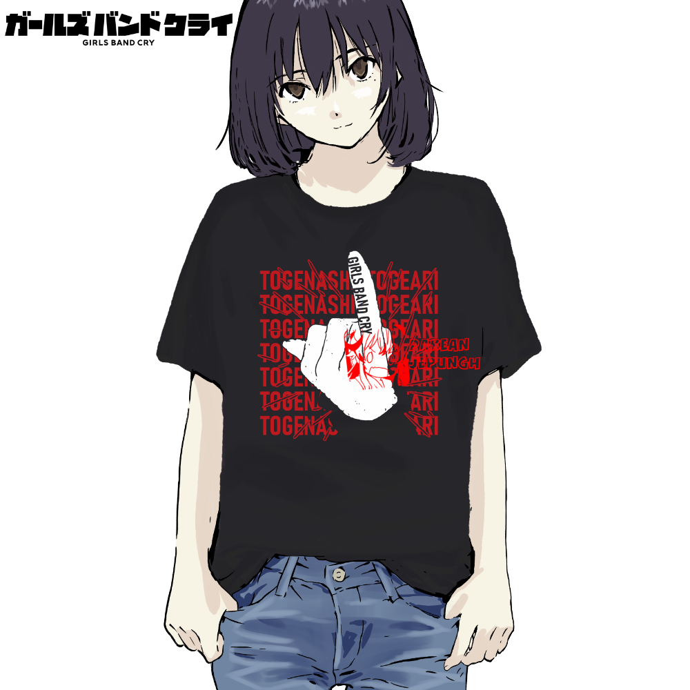 Kaos Nina Iseri the middle finger [Girls Band Cry]