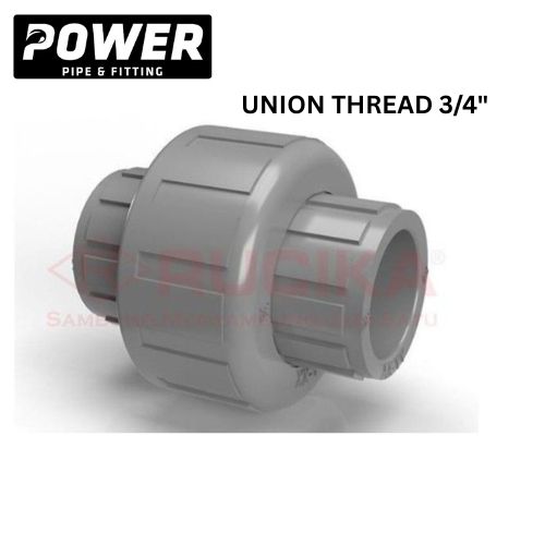 Power Water Moor Drat Luar / Water Mur Drat / Union Pompa PVC x 3/4" AW