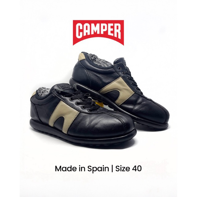Sepatu Camper Pelotas Kulit Kasual Made in spain