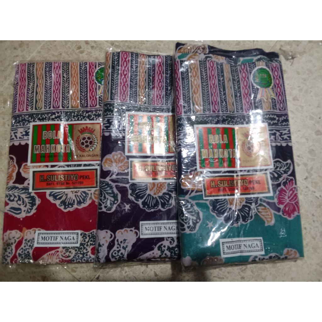 Selendang Bola Mahkota Gendong Bayi Kain Batik Motif Naga Jarik H.SULISTIYO Pekalongan Uk. 88x260cm
