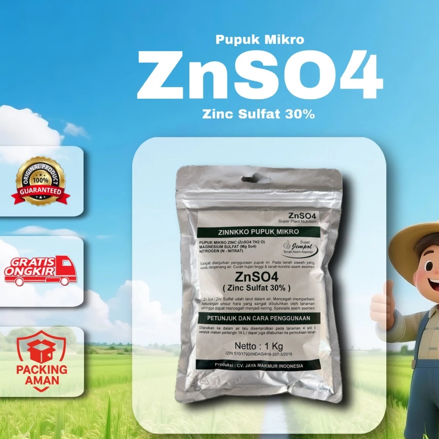 Pupuk Mikro ZNSO4 zink 1 kg