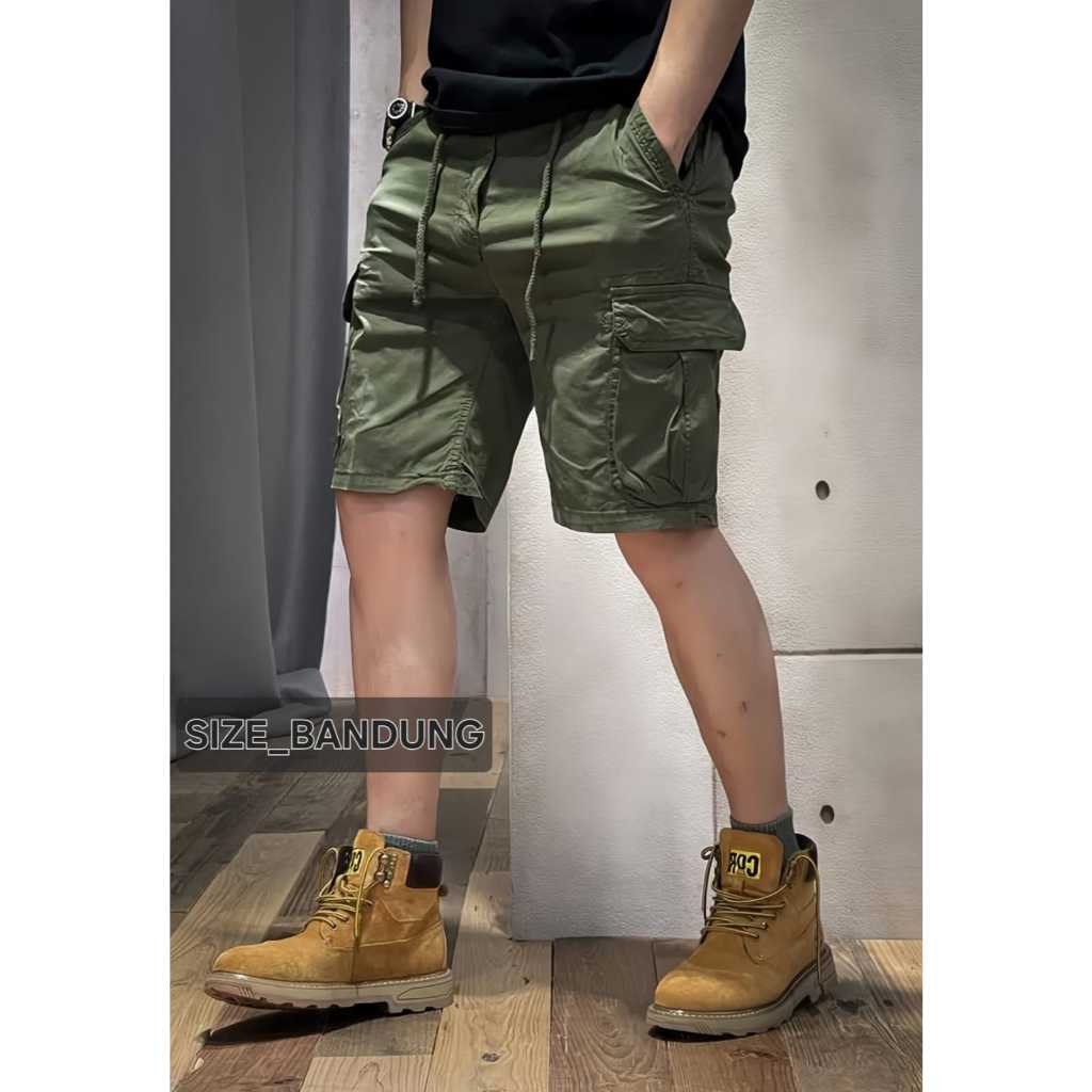 celana cargo pendek pria rider cargo joger green army celana pendek pria loreng army pants