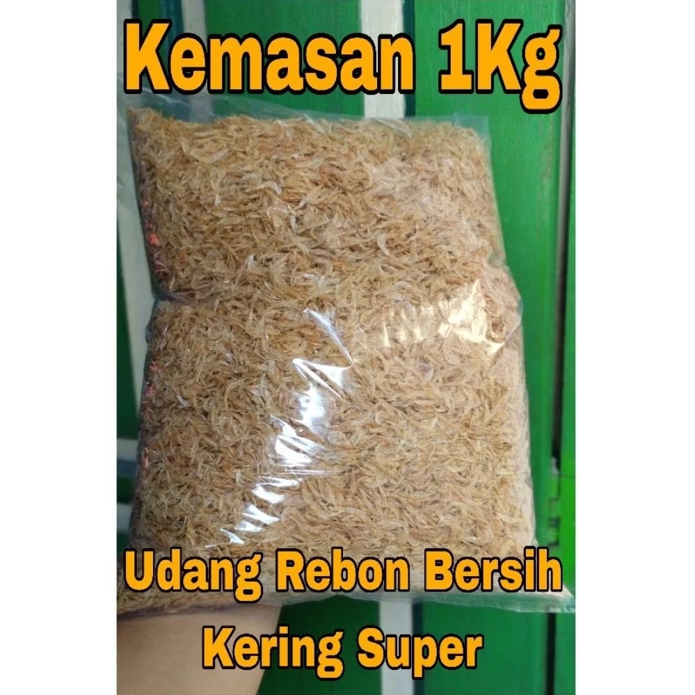 Udang Rebon Kering Tawar kualitas super - Udang rebon bersih 1kg - Udang rebon lokal