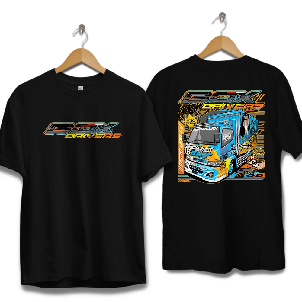 KAOS TRUK BOX DRIVER KAOS TRUK CANTER MANIA BAJU PRIA DEWASA BAHAN LEMBUT box driver 2