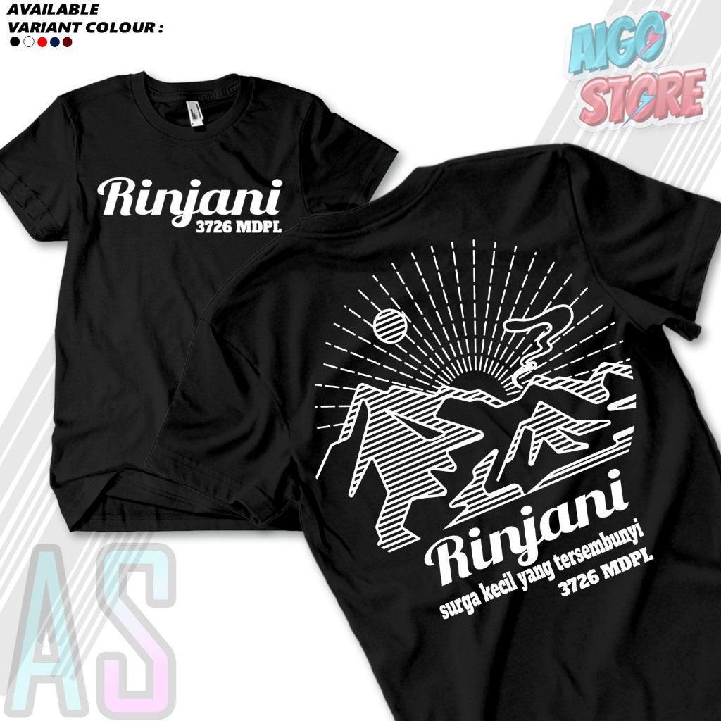 KAOS GUNUNG RINJANI SURGA KECIL Kaos Gunung Rinjani TERBARU AIGOSTORE89