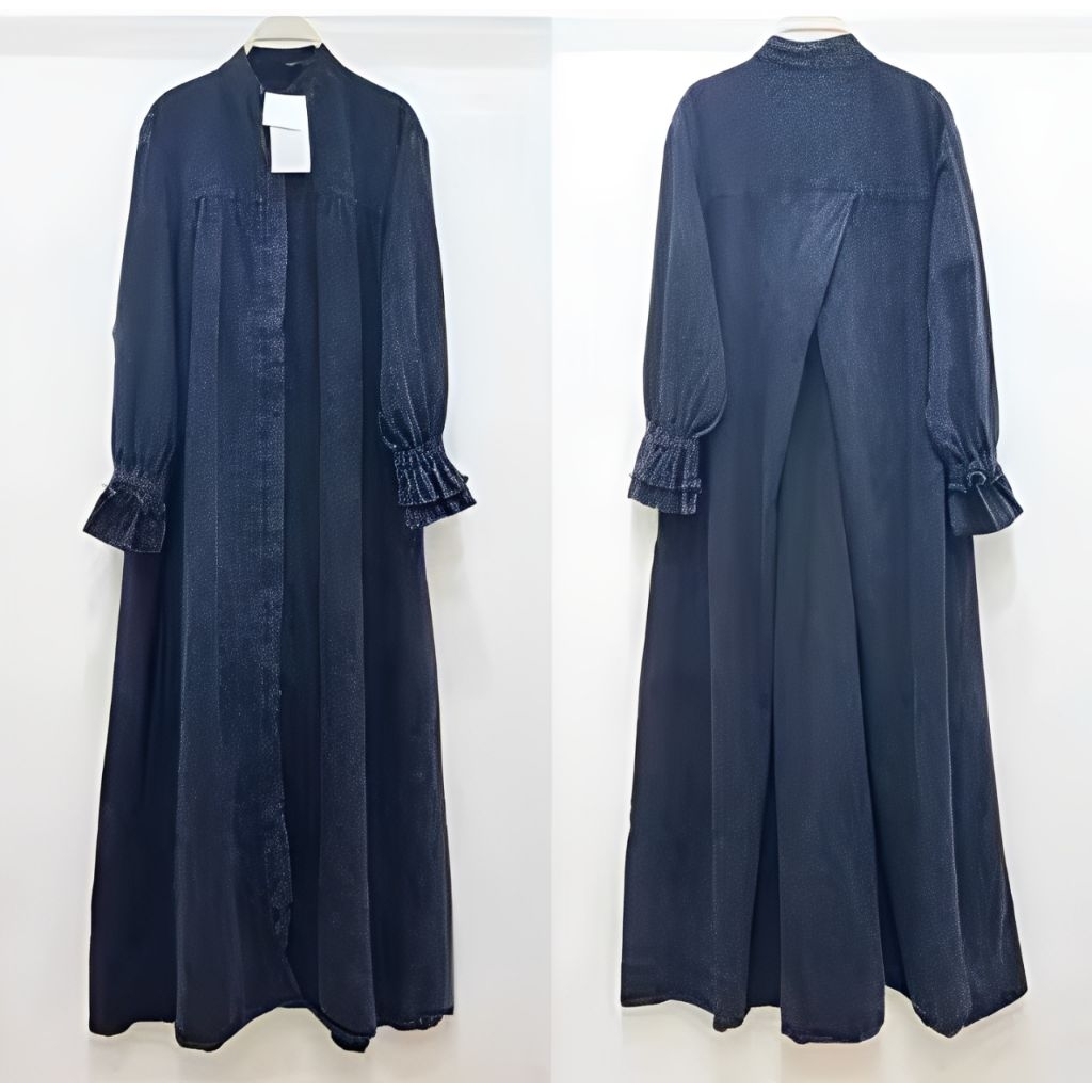 Gamis Jeans Jumbo Marshanda Jeans Dress Jeans Wash Premium MIDI Dress Jeans Wanita Muslimah A&R