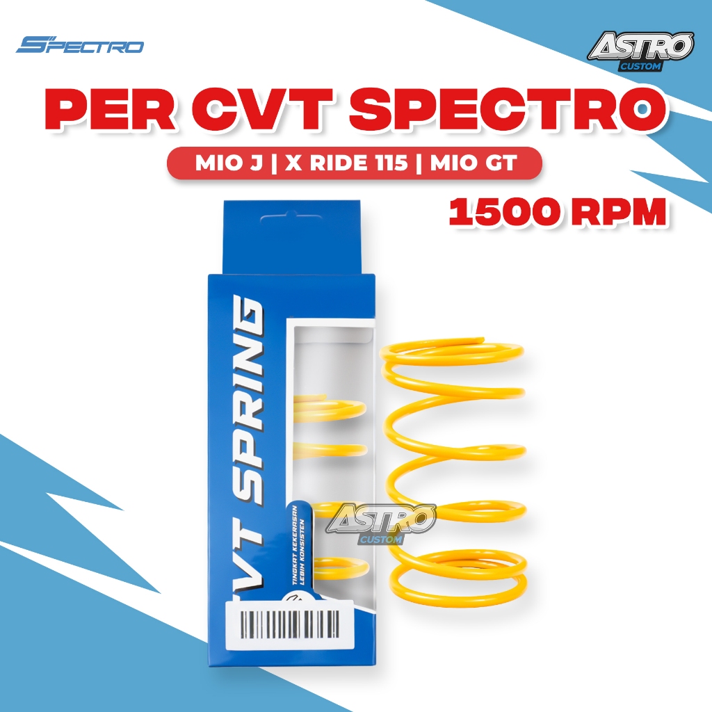 Spectro Per CVT 1500 RPM Mio J Fino Xride Soul GT 115 Per Kampas Ganda Pulley Upgrade CVT Racing
