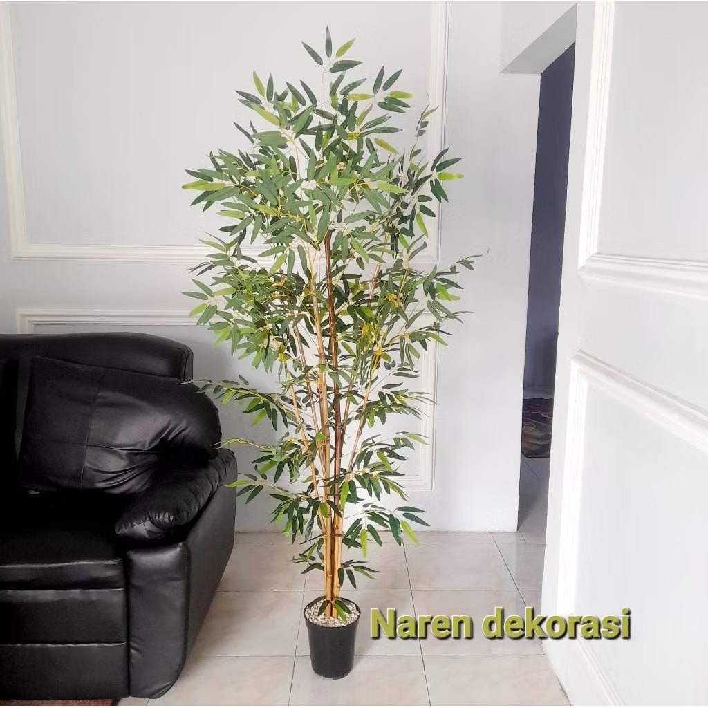 Pohon Artificial Bambu Kuning Tinggi 2 Meter