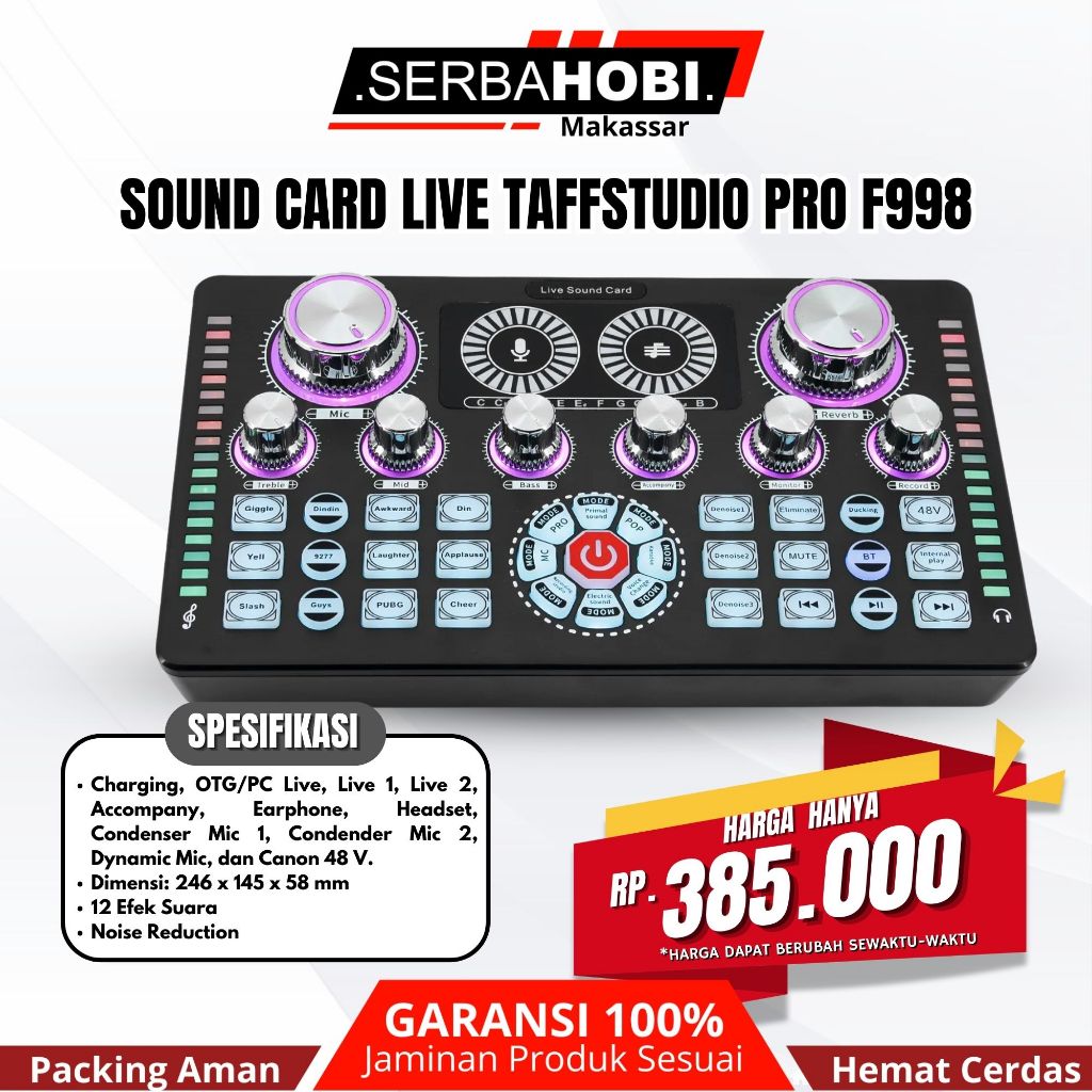 SOUNDCARD TAFFSTUDIO LIVE BROADCAST Q7 - BLACK