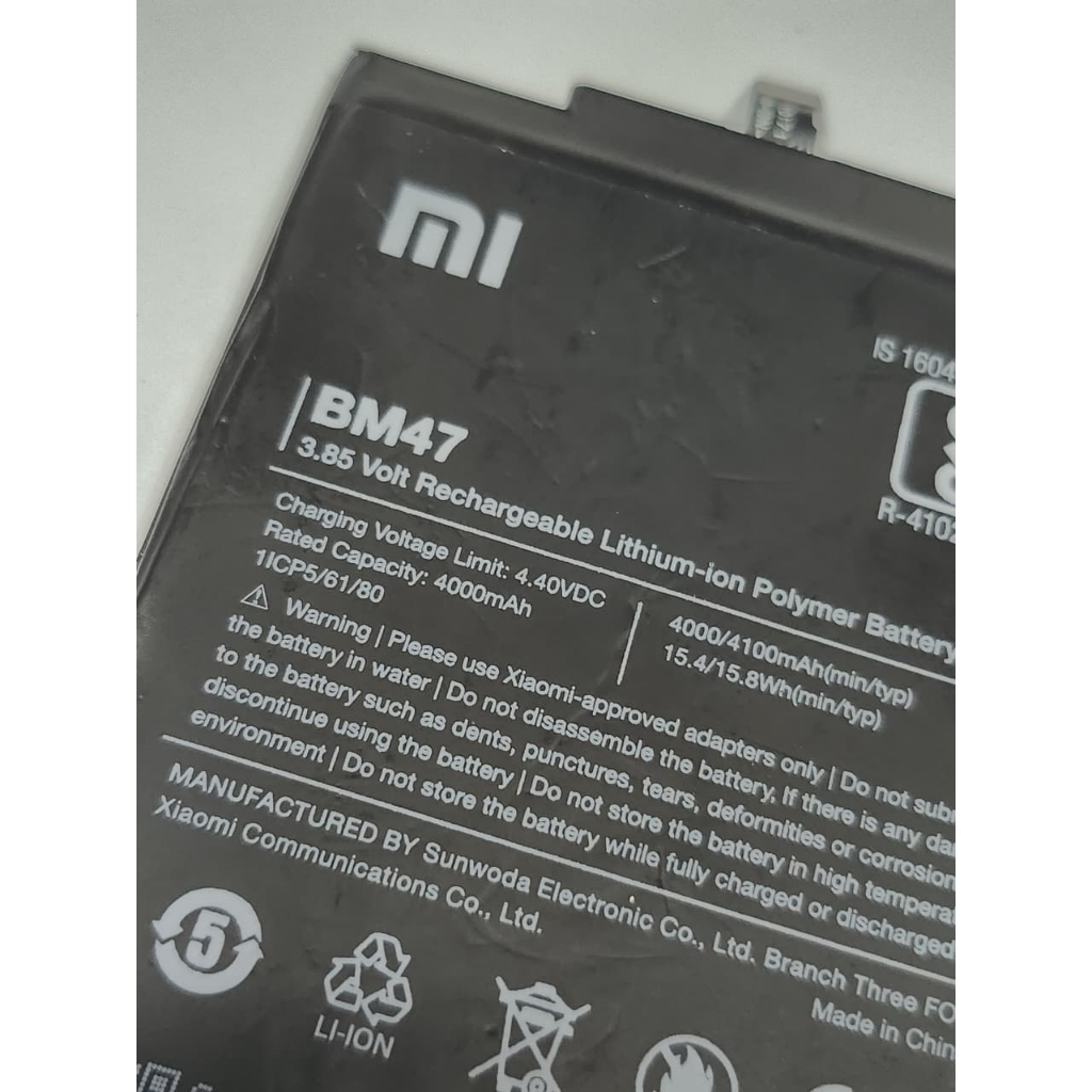 BATERAI REDMI 4X BM47 ORIGINAL COPOTAN