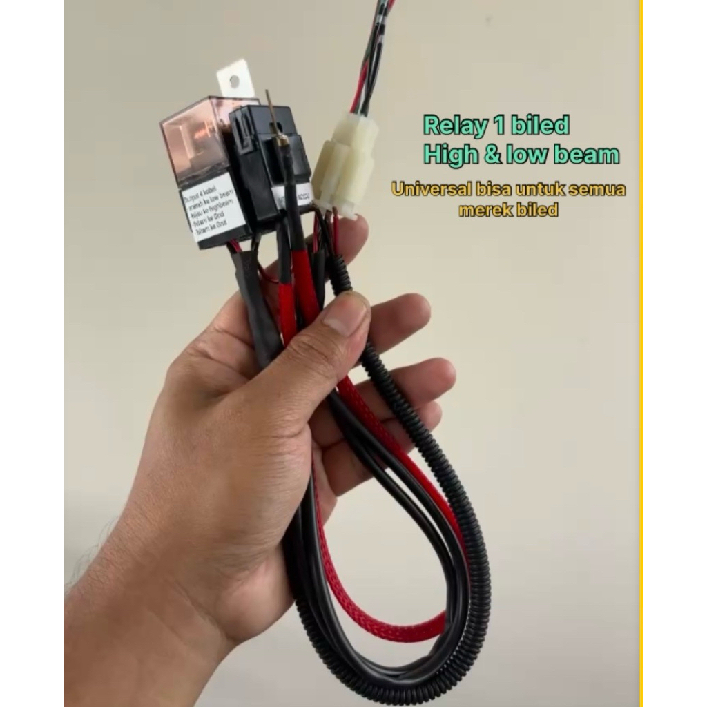 relay lampu biled high & low beam