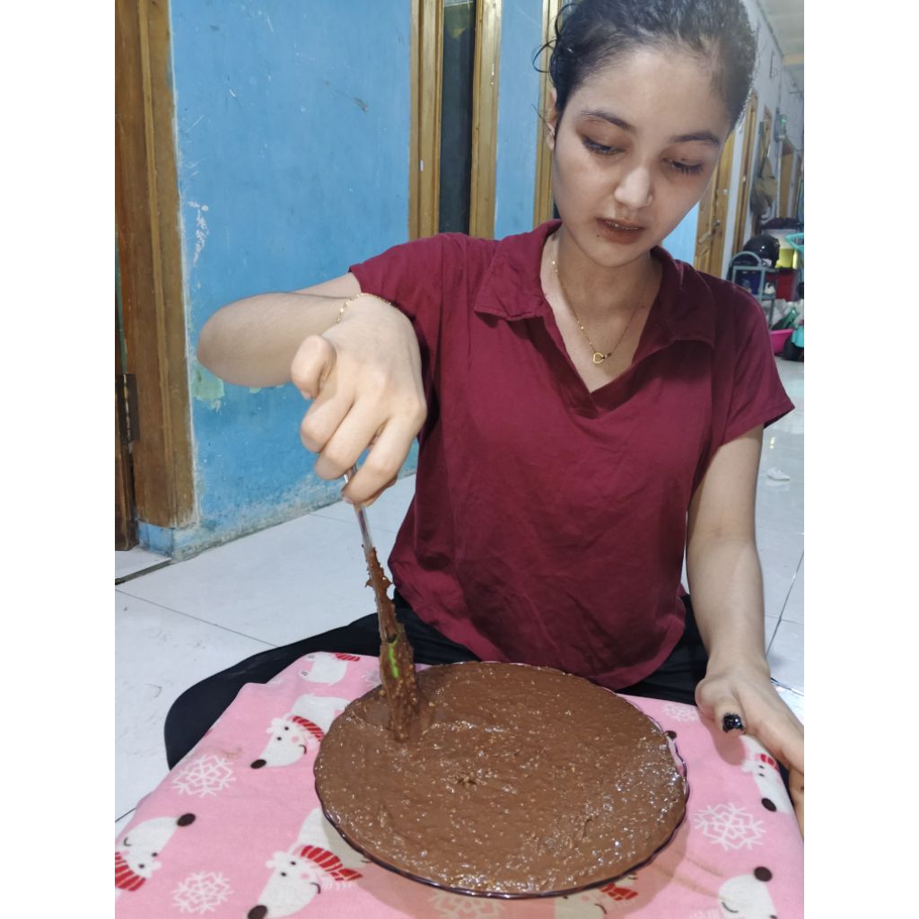 coklat kacang tanah oven.