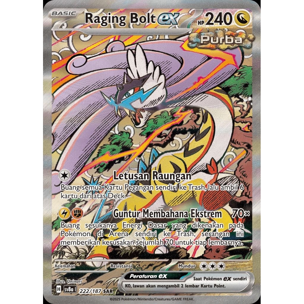Raging Bolt EX SV8A 222/187 SAR ID