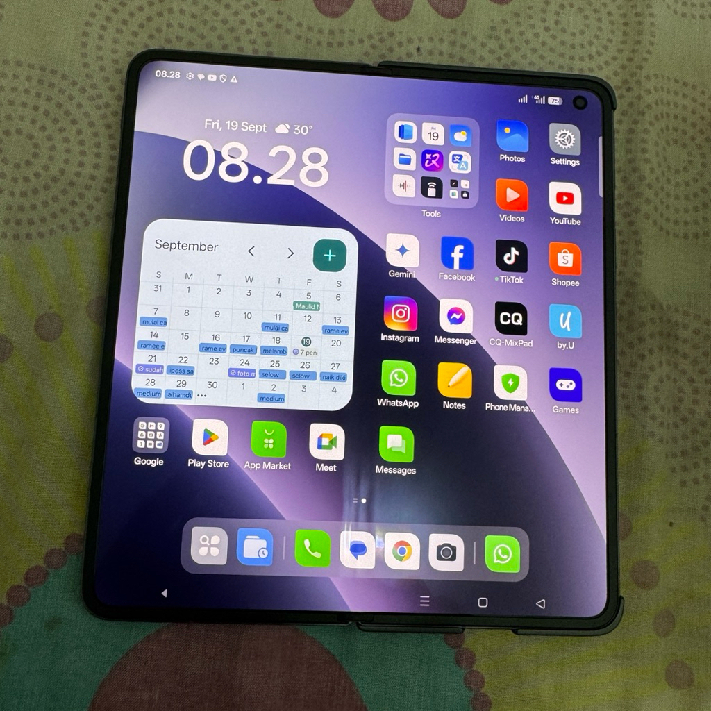 oppo find n5 fold hitam bln 5 resmi original second