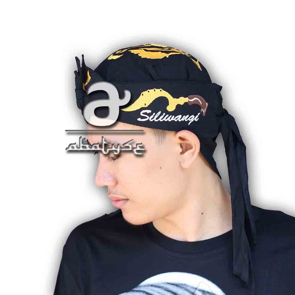 Iket Bordir Siliwangi - Tetopongan Khas Sunda - Iket Bordir Combinasii Batik