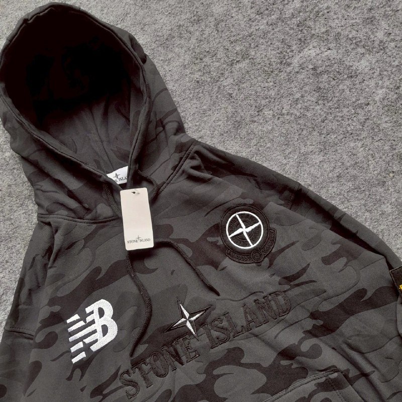 Hoodie Camo SI x NB Casual Pria wanita