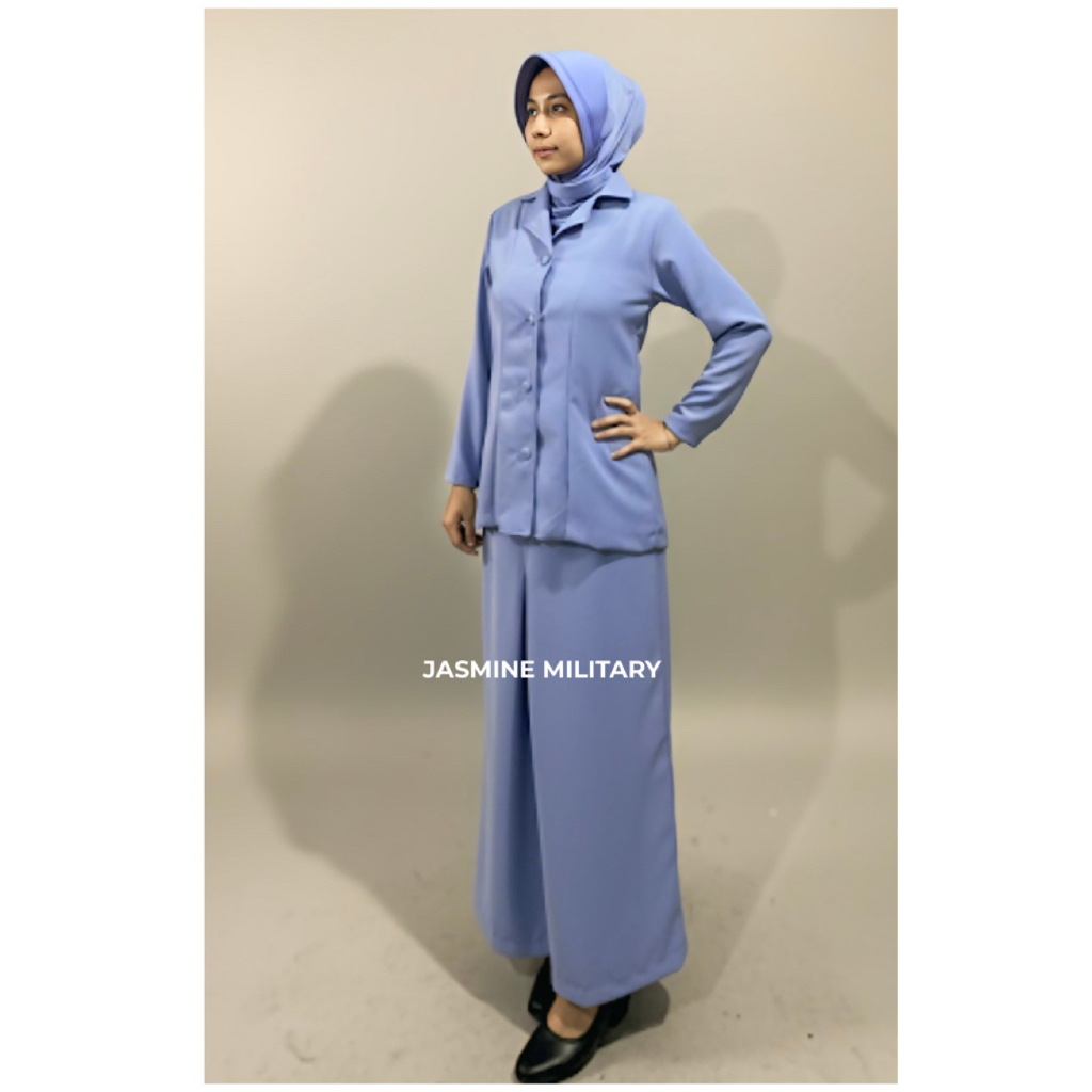 BAJU SETELAN SERAGAM PSK/PSH PIA ARDHIA GARINI MUSLIM / ISTRI TNI AU / BAHAN LAPIDUS