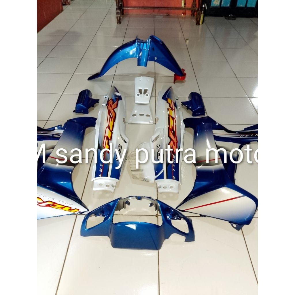 BODY FIZ R BIRU PUTIH COVER BODY FIZ R BAGUS BODY FIZ R