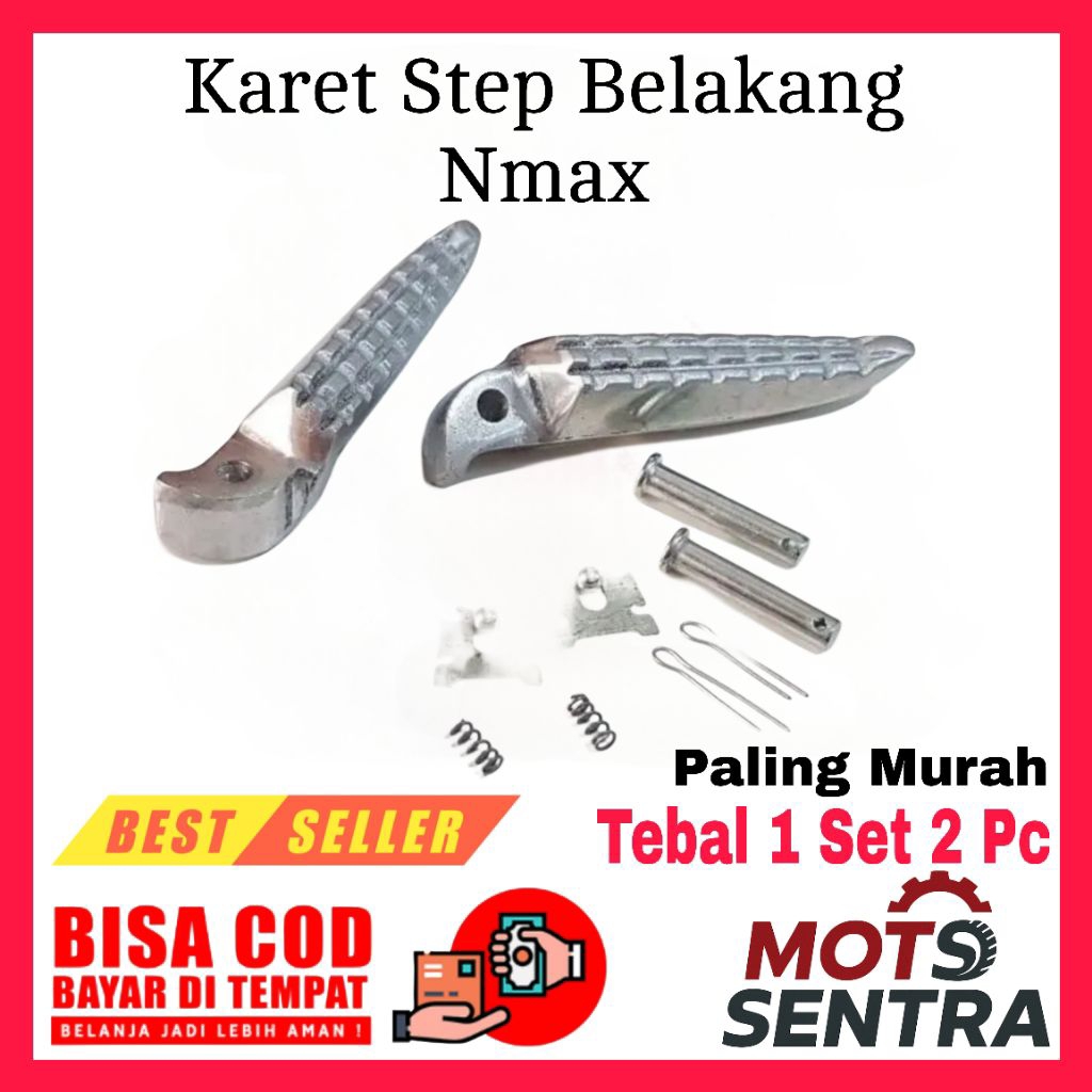 Karet Step NMAX Belakang – Tebal, Anti Licin, Tahan Lama