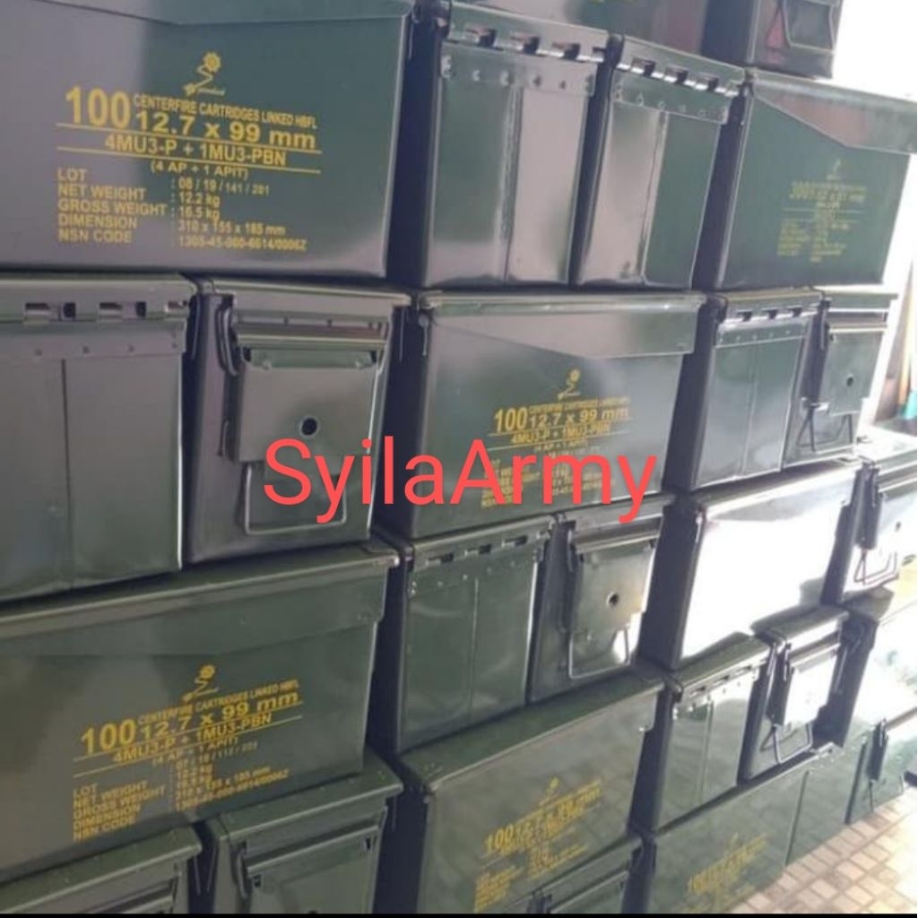 KOTAK BOK BEKAS PELURU,BEKAS BOX PLURU PINDAD,BEKAS AMUNISI PELURU,TEMPAT TOOL KIT, KOTAK BOX BESI,B