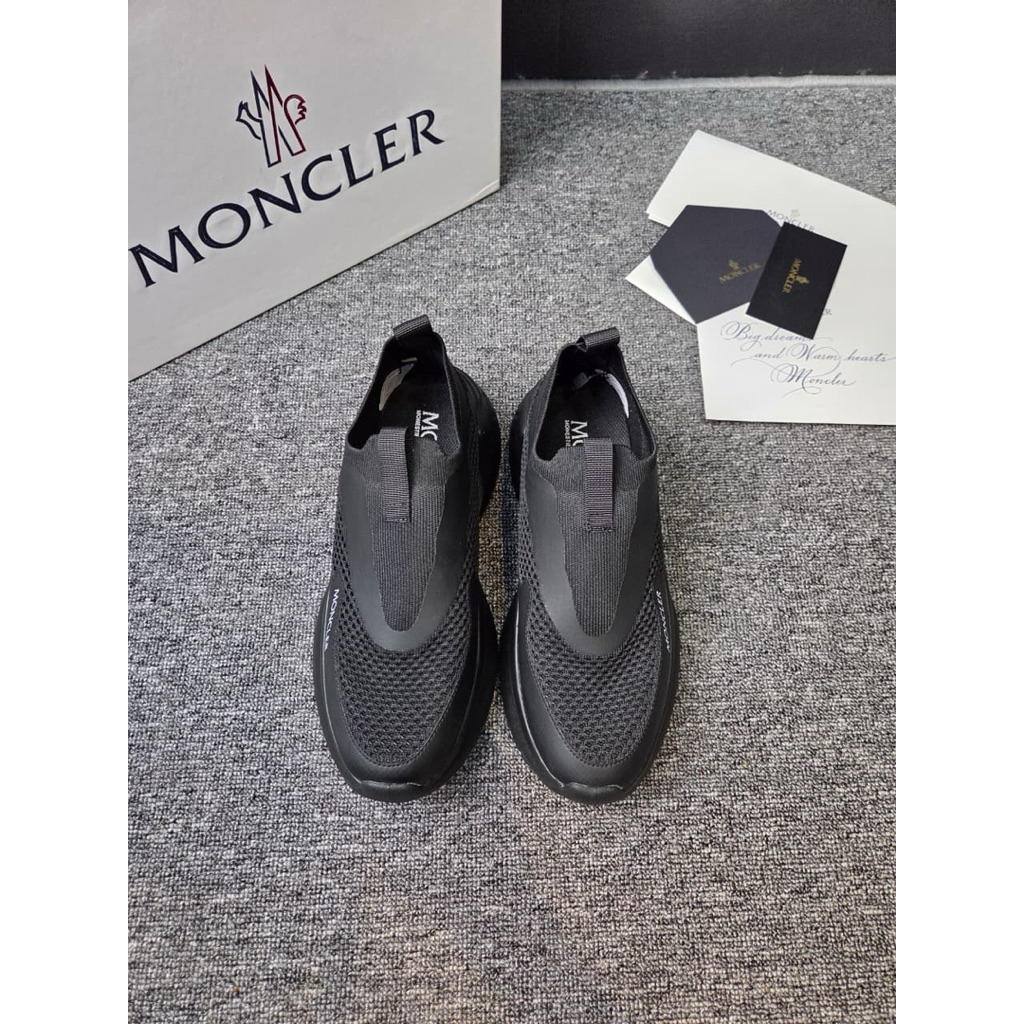 SEPATU SNEAKER PRIA MONCLER2263 BLACK MIRROR VIP