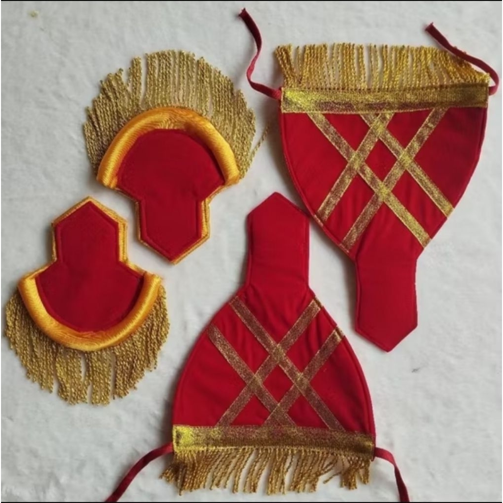 Paket Komplit Evolet Ban Lengan | Rumbai tambang emas | Akmil | Akpol | Premium