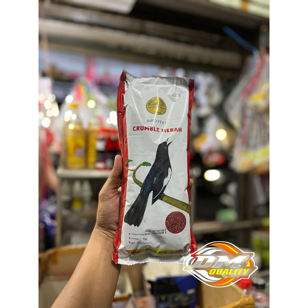 Voer gold coin kacer (merah)