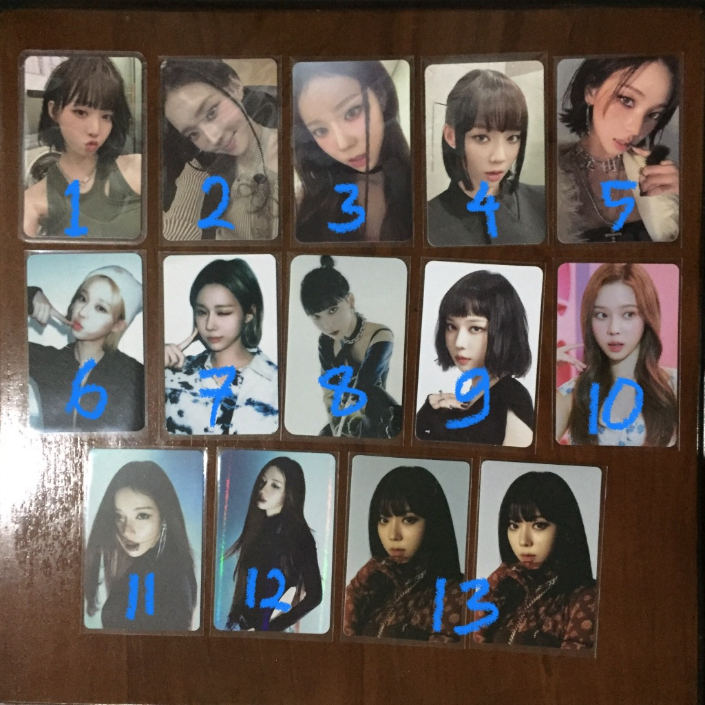 READY STOCK PC PHOTOCARD ALBUM AESPA DIRTY WORK DIRTY WORKER KARINA WINTER GOT THE BEAT STAMP ON IT 