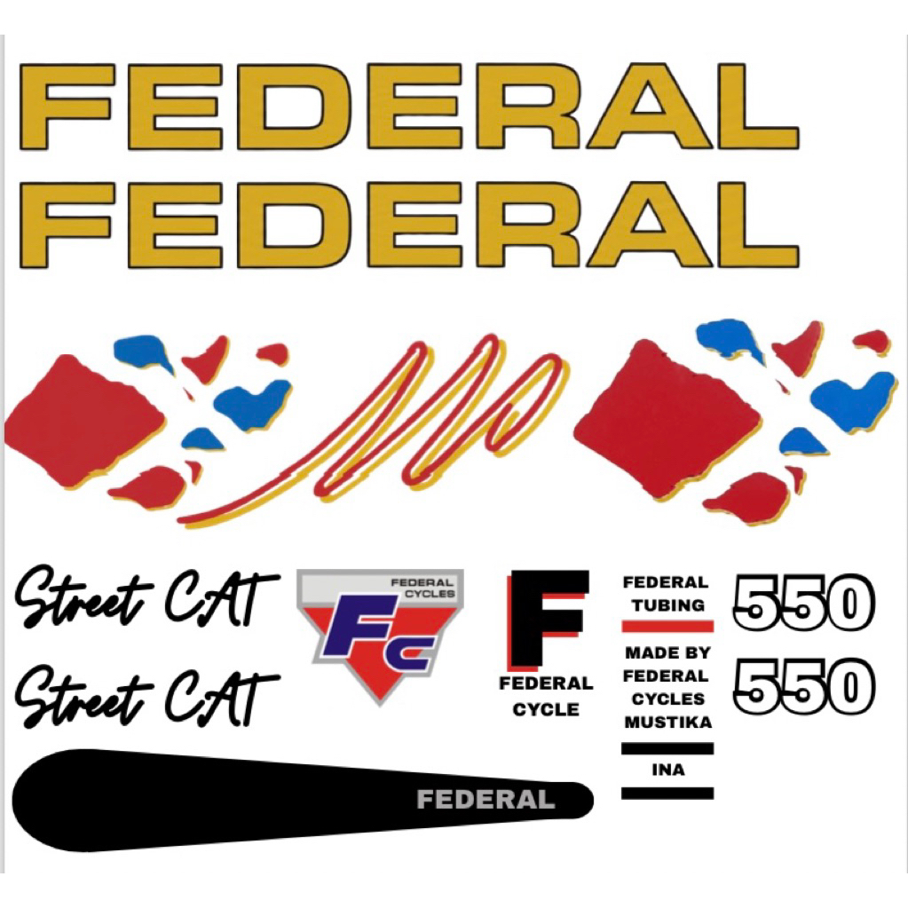 Decal Sepeda Federal Street Cat 550