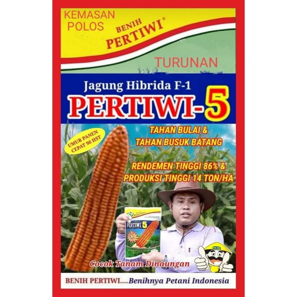 benih jagung pertiwi 5 kemasan 1kg