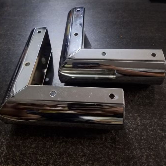 KAKI SOFA SIKU L SILVER BAHAN PREMIUM SETENGAH BULAT