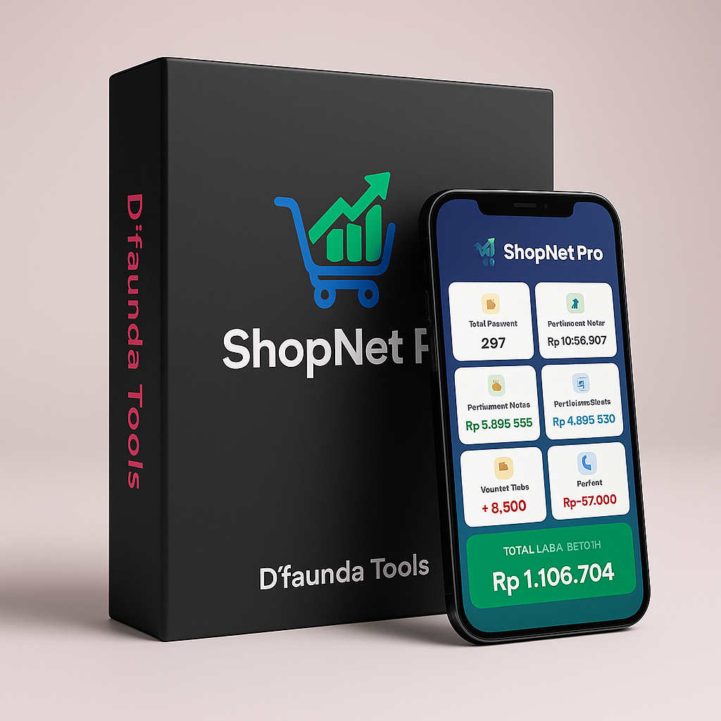 ShopNet Pro Mobile – Hitung Laba Shopee & HPP Massal di HP, Margin & ROI Otomatis