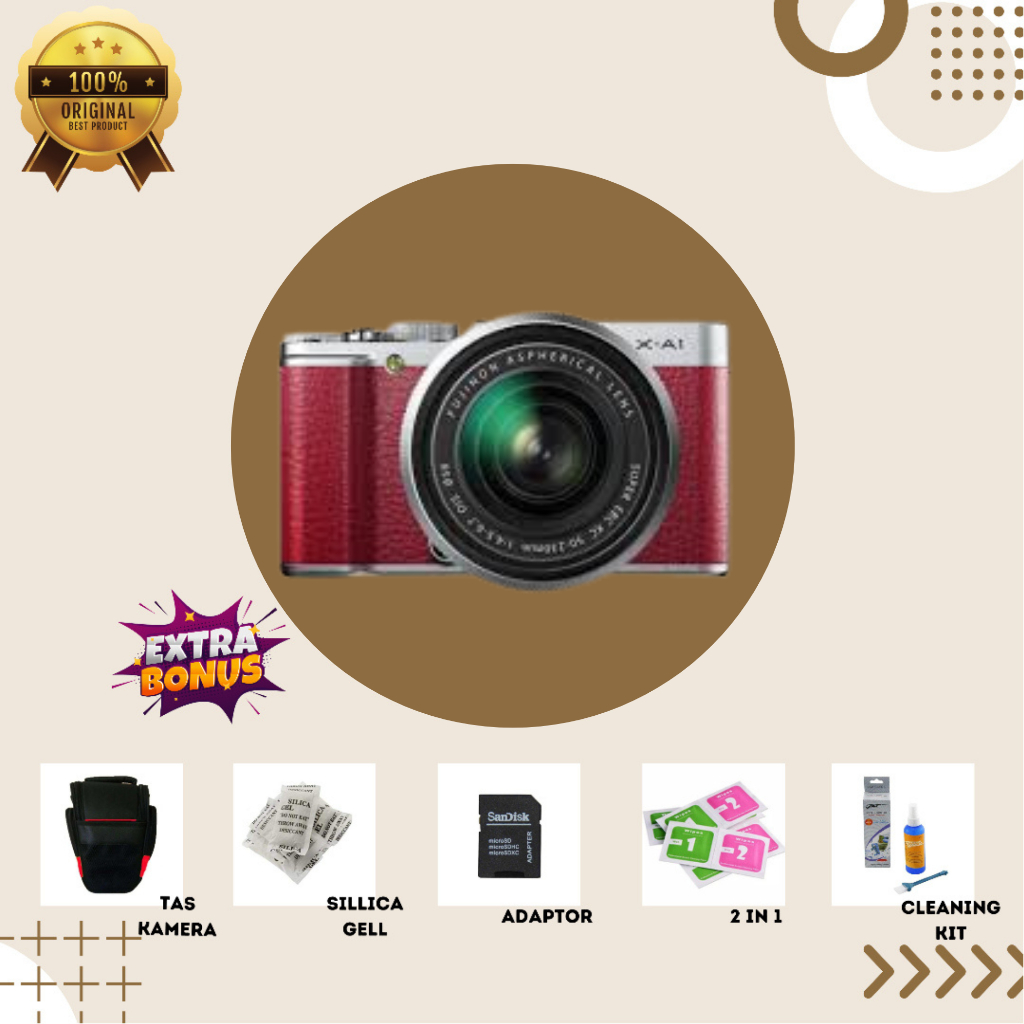 [KAMERA MIRRORLESS] FUJIFILM XA1 RED MULUS SECOND BERGARANSI ORIGINAL
