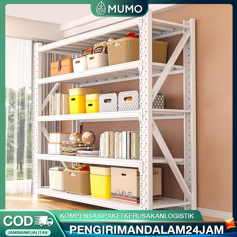 Rak Besi Siku Rak Dapur Serbaguna Rak Supermarket Rak Dapur 100% Besi Rak Besi Siku Rak Gudang Rak S